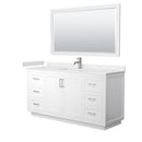 Miranda 66" Free Standing Single Basin Vanity Set with Cabinet, Cultured Marble Vanity Top, and Framed Mirror - image 10