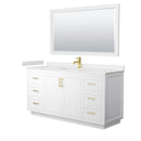 Miranda 66" Free Standing Single Basin Vanity Set with Cabinet, Cultured Marble Vanity Top, and Framed Mirror - image 12