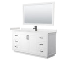 Miranda 66" Free Standing Single Basin Vanity Set with Cabinet, Cultured Marble Vanity Top, and Framed Mirror - image 17
