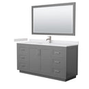 Miranda 66" Free Standing Single Basin Vanity Set with Cabinet, Cultured Marble Vanity Top, and Framed Mirror - image 18