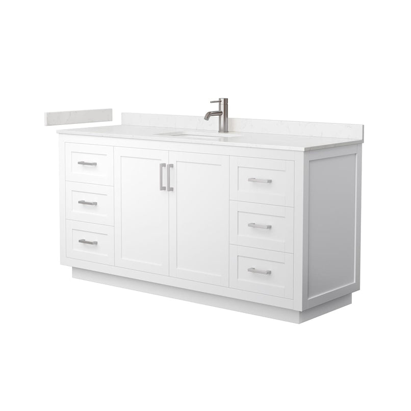 Miranda 66" Free Standing Single Basin Vanity Set with Cabinet and Cultured Marble Vanity Top - image 11