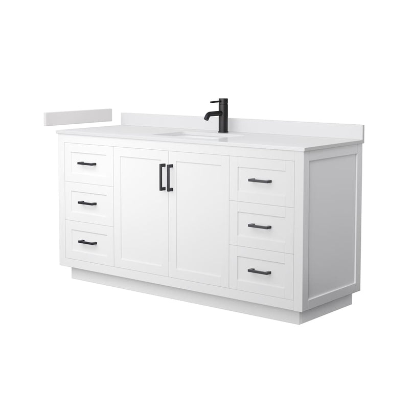 Miranda 66" Free Standing Single Basin Vanity Set with Cabinet and Cultured Marble Vanity Top - image 14