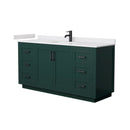 Miranda 66" Free Standing Single Basin Vanity Set with Cabinet and Cultured Marble Vanity Top - image 18