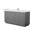 Miranda 66" Free Standing Single Basin Vanity Set with Cabinet and Cultured Marble Vanity Top - image 20