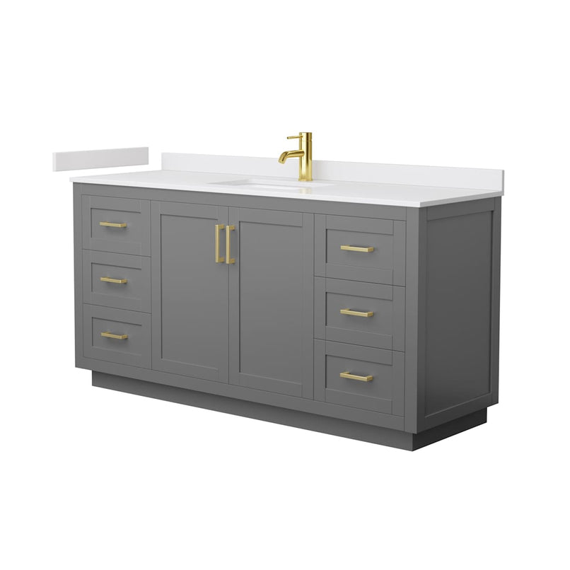 Miranda 66" Free Standing Single Basin Vanity Set with Cabinet and Cultured Marble Vanity Top - image 20