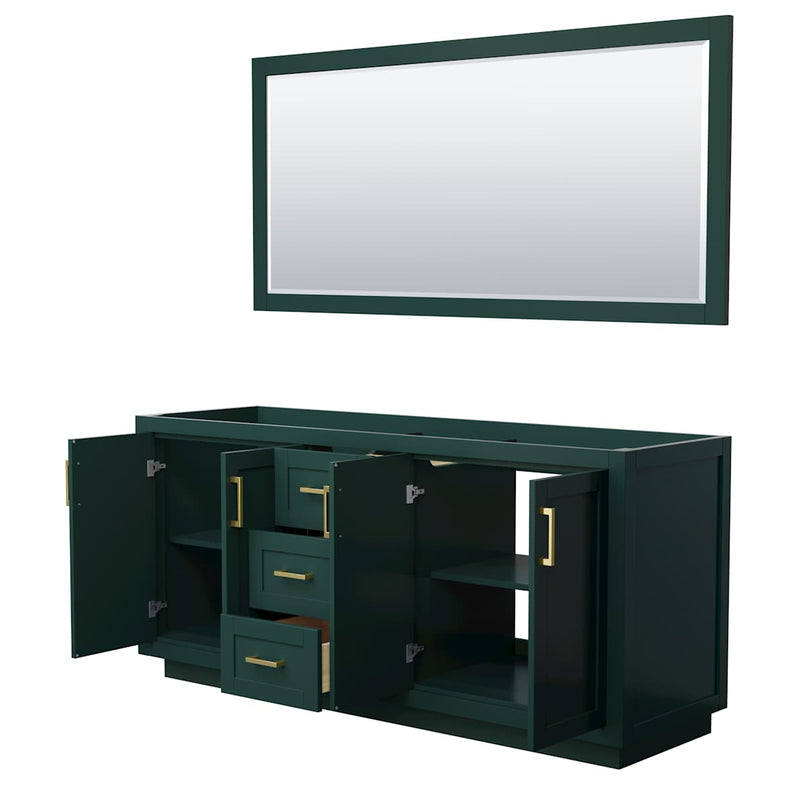 Miranda 71" Double Free Standing Vanity Cabinet - Less Vanity Top - image 16
