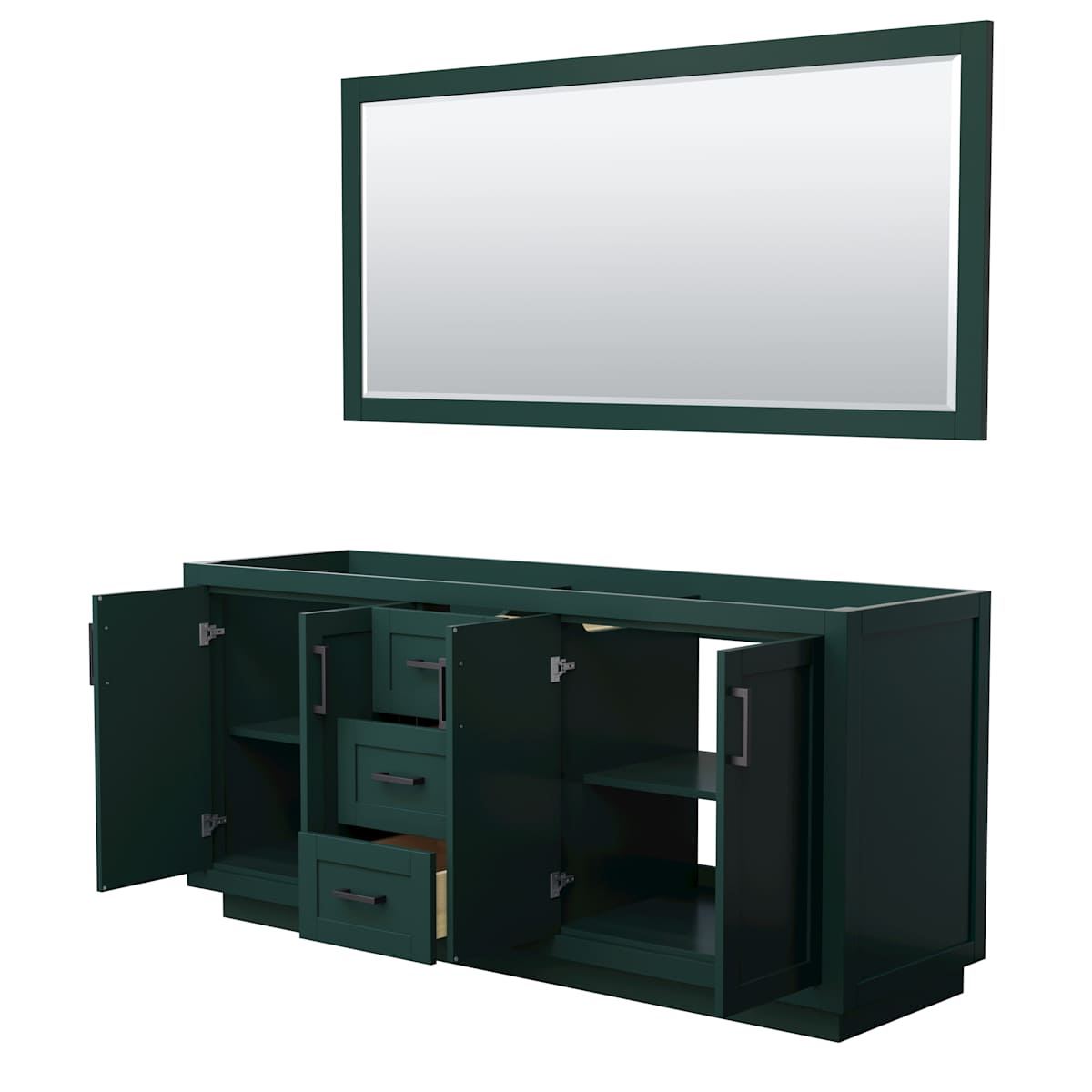 Miranda 71" Double Free Standing Vanity Cabinet - Less Vanity Top - image 19