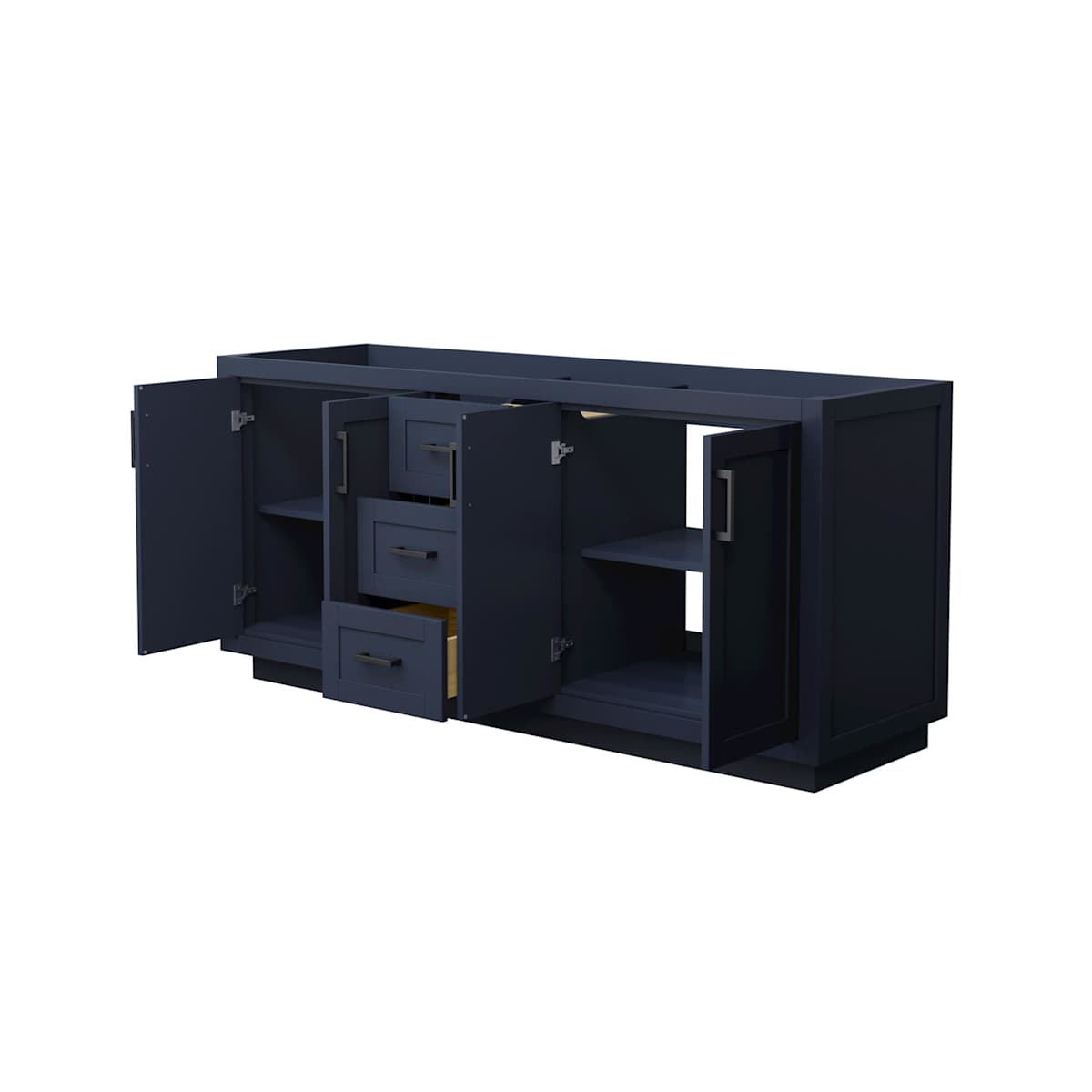 Miranda 71" Double Free Standing Vanity Cabinet Only - Less Vanity Top - image 2
