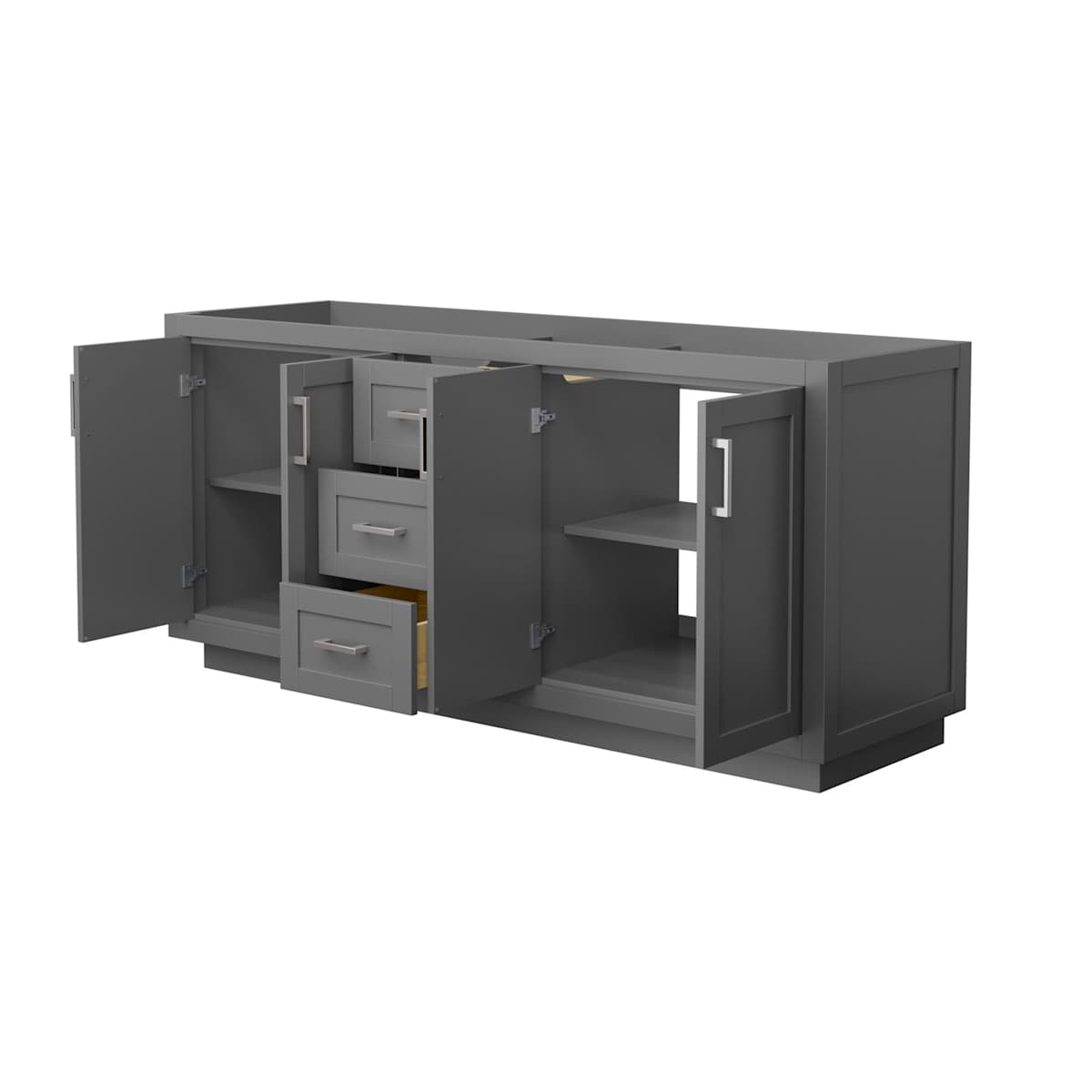 Miranda 71" Double Free Standing Vanity Cabinet Only - Less Vanity Top - image 9