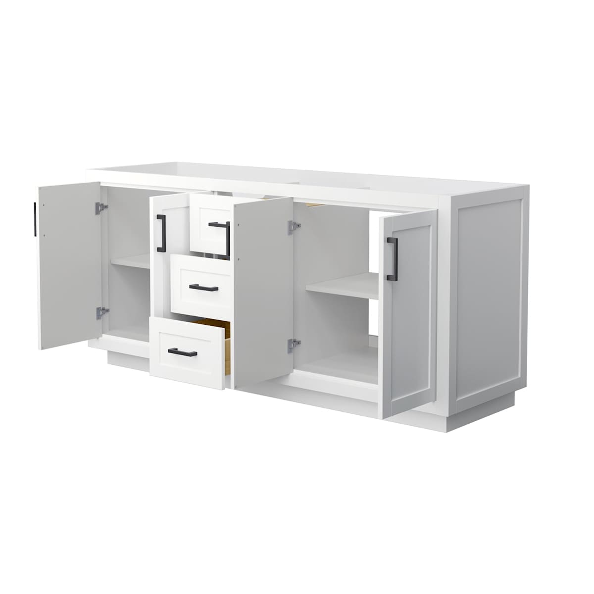 Miranda 71" Double Free Standing Vanity Cabinet Only - Less Vanity Top