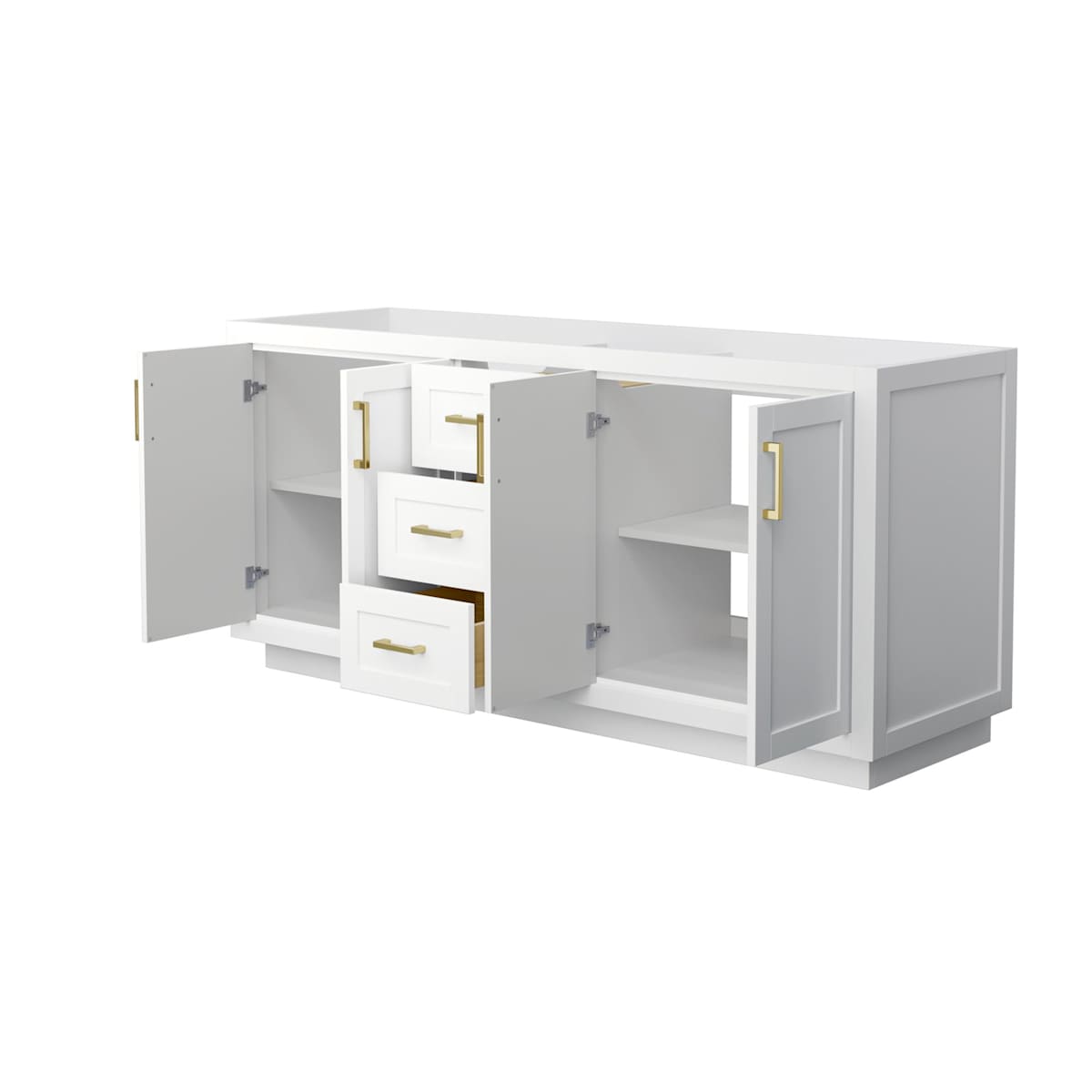 Miranda 71" Double Free Standing Vanity Cabinet Only - Less Vanity Top