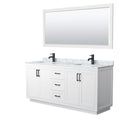 Miranda 72" Free Standing Double Basin Vanity Set with Cabinet, Marble Vanity Top, and Framed Mirror - image 11