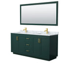 Miranda 72" Free Standing Double Basin Vanity Set with Cabinet, Marble Vanity Top, and Framed Mirror - image 18