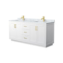 Miranda 72" Free Standing Double Basin Vanity Set with Cabinet and Marble Vanity Top - image 8