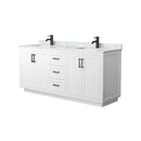 Miranda 72" Free Standing Double Basin Vanity Set with Cabinet and Marble Vanity Top - image 9