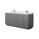 Miranda 72" Free Standing Double Basin Vanity Set with Cabinet and Marble Vanity Top - image 10