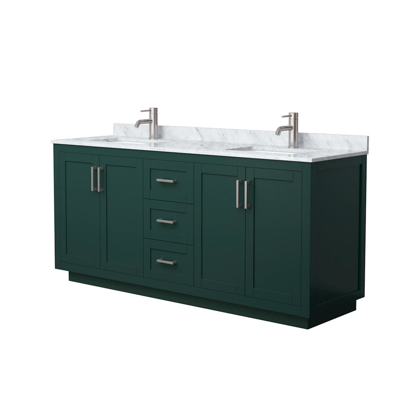 Miranda 72" Free Standing Double Basin Vanity Set with Cabinet and Marble Vanity Top - image 13