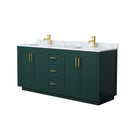 Miranda 72" Free Standing Double Basin Vanity Set with Cabinet and Marble Vanity Top - image 14