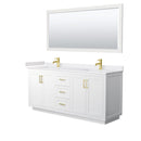 Miranda 72" Free Standing Double Basin Vanity Set with Cabinet, Cultured Marble Vanity Top, and Framed Mirror - image 14