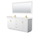 Miranda 72" Free Standing Double Basin Vanity Set with Cabinet, Cultured Marble Vanity Top, and Framed Mirror - image 16