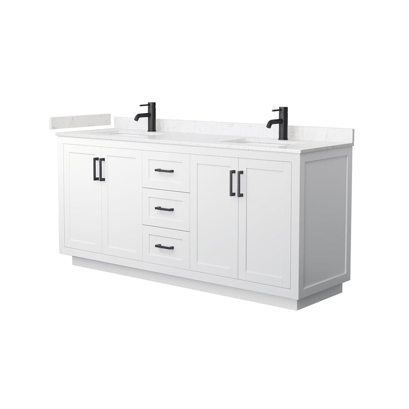 Miranda 72" Free Standing Double Basin Vanity Set with Cabinet and Cultured Marble Vanity Top - image 13