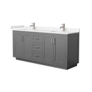 Miranda 72" Free Standing Double Basin Vanity Set with Cabinet and Cultured Marble Vanity Top - image 15
