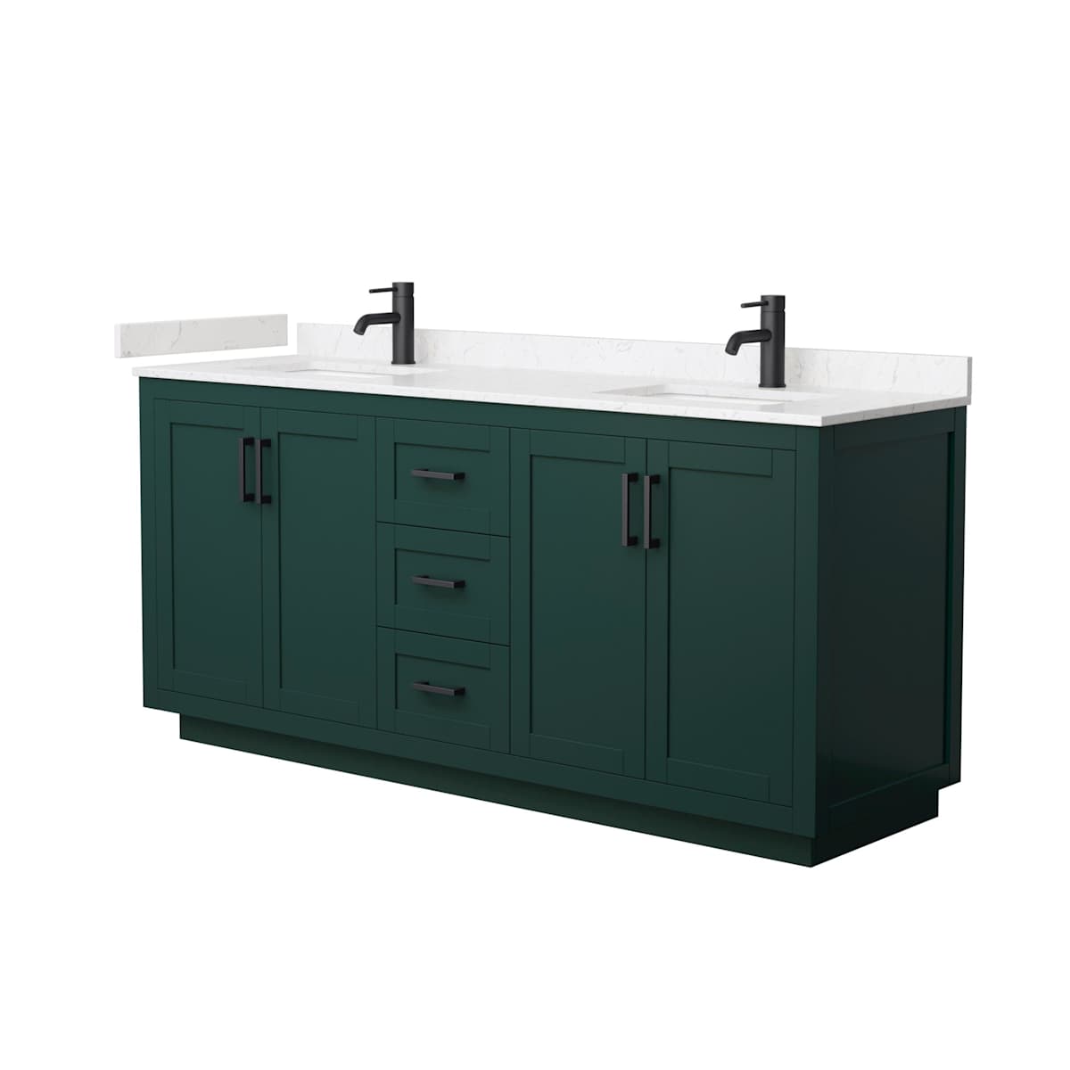 Miranda 72" Free Standing Double Basin Vanity Set with Cabinet and Cultured Marble Vanity Top - image 17