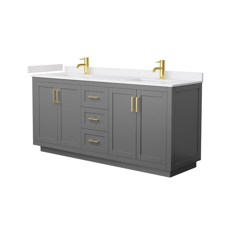 Miranda 72" Free Standing Double Basin Vanity Set with Cabinet and Cultured Marble Vanity Top - image 18