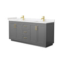 Miranda 72" Free Standing Double Basin Vanity Set with Cabinet and Cultured Marble Vanity Top - image 19