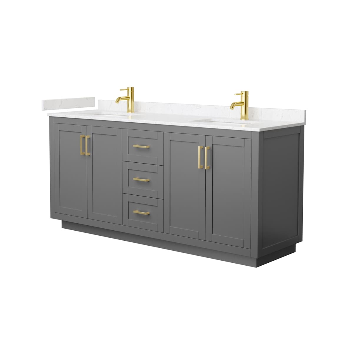 Miranda 72" Free Standing Double Basin Vanity Set with Cabinet and Cultured Marble Vanity Top - image 19