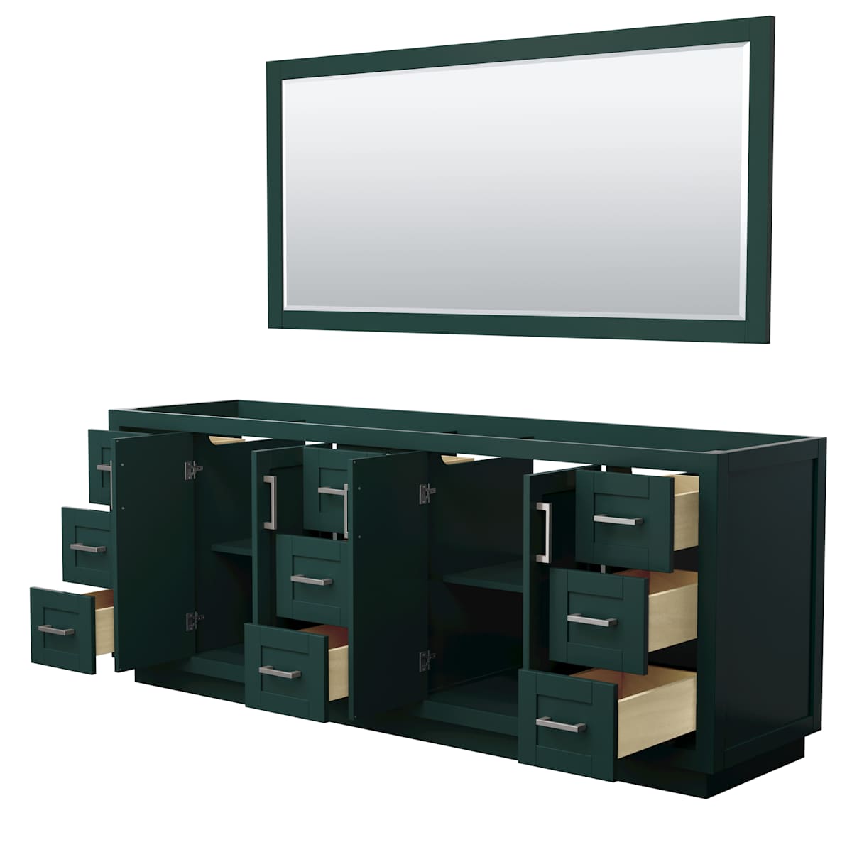 Miranda 84" Double Free Standing Vanity Cabinet - Less Vanity Top
