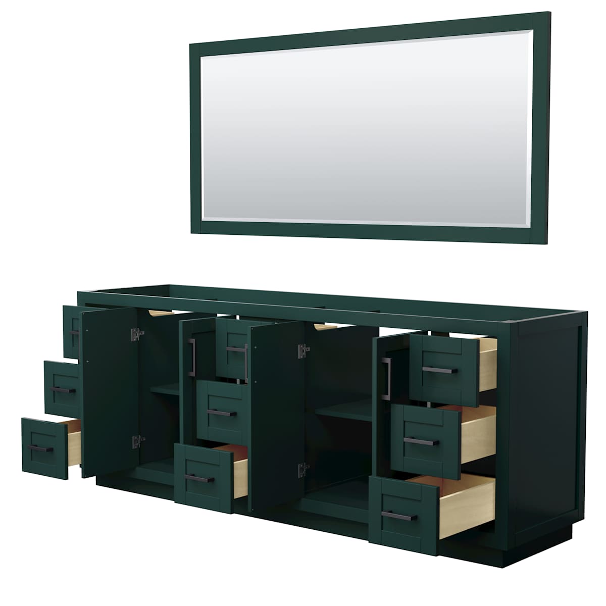 Miranda 84" Double Free Standing Vanity Cabinet - Less Vanity Top - image 14