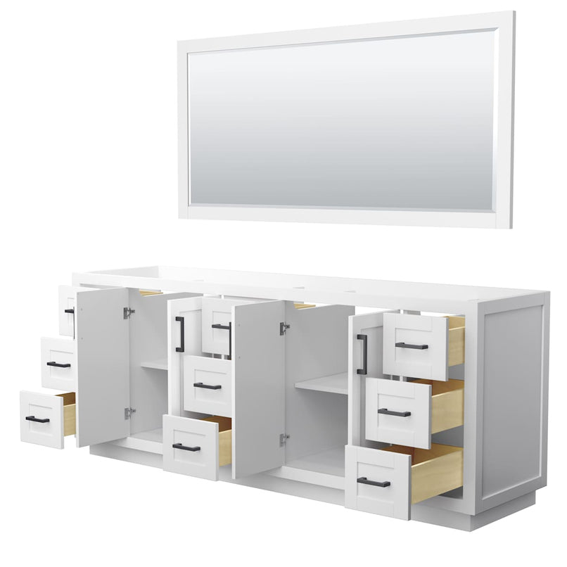 Miranda 84" Double Free Standing Vanity Cabinet - Less Vanity Top - image 16