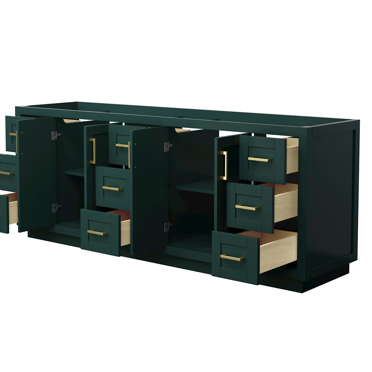 Miranda 84" Double Free Standing Vanity Cabinet Only - Less Vanity Top