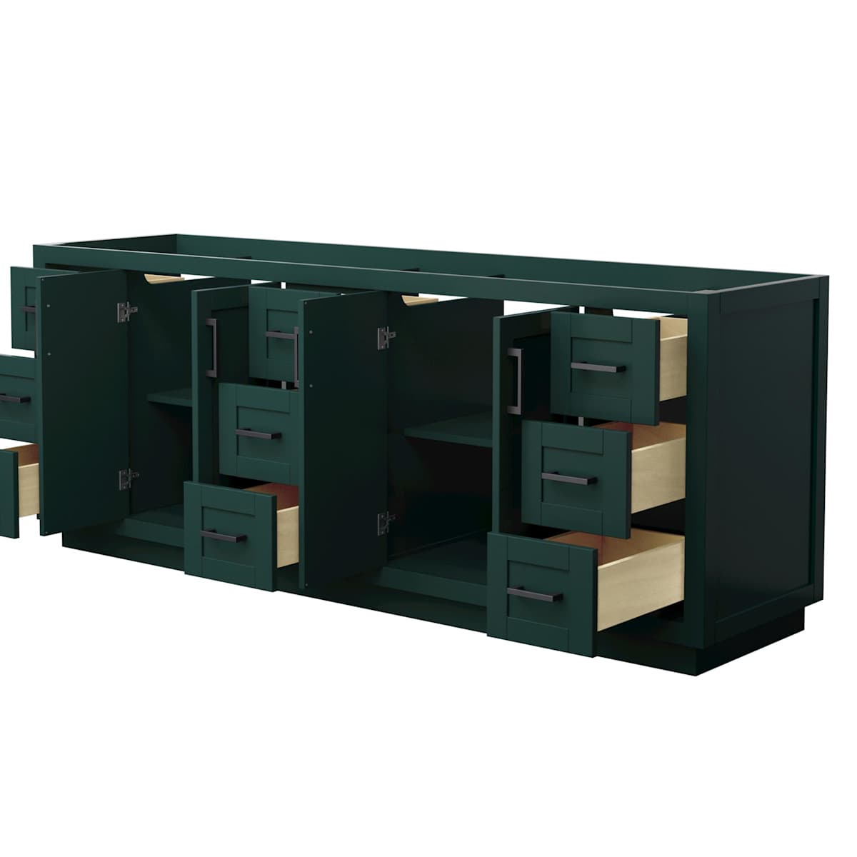Miranda 84" Double Free Standing Vanity Cabinet Only - Less Vanity Top