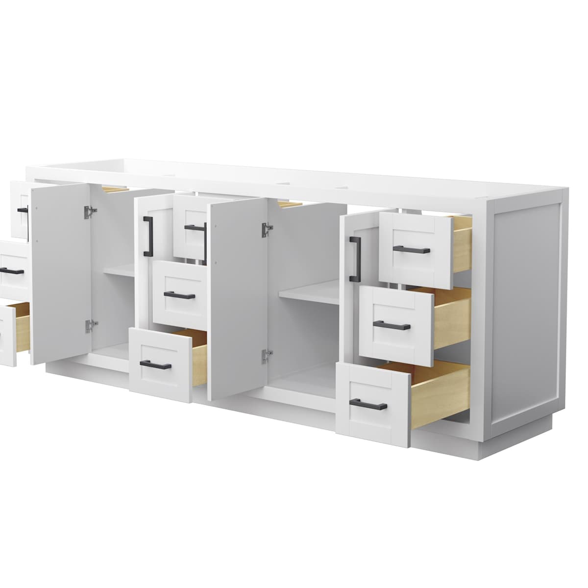 Miranda 84" Double Free Standing Vanity Cabinet Only - Less Vanity Top - image 13