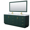 Miranda 84" Free Standing Double Basin Vanity Set with Cabinet, Marble Vanity Top, and Framed Mirror - image 18