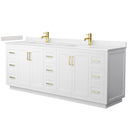 Miranda 84" Free Standing Double Basin Vanity Set with Cabinet and Cultured Marble Vanity Top - image 10