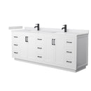 Miranda 84" Free Standing Double Basin Vanity Set with Cabinet and Cultured Marble Vanity Top - image 11