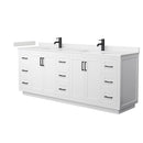 Miranda 84" Free Standing Double Basin Vanity Set with Cabinet and Cultured Marble Vanity Top - image 12