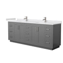 Miranda 84" Free Standing Double Basin Vanity Set with Cabinet and Cultured Marble Vanity Top - image 13