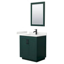 Miranda 30" Free Standing Single Basin Vanity Set with Cabinet, Quartz Vanity Top, and Framed Mirror - image 17