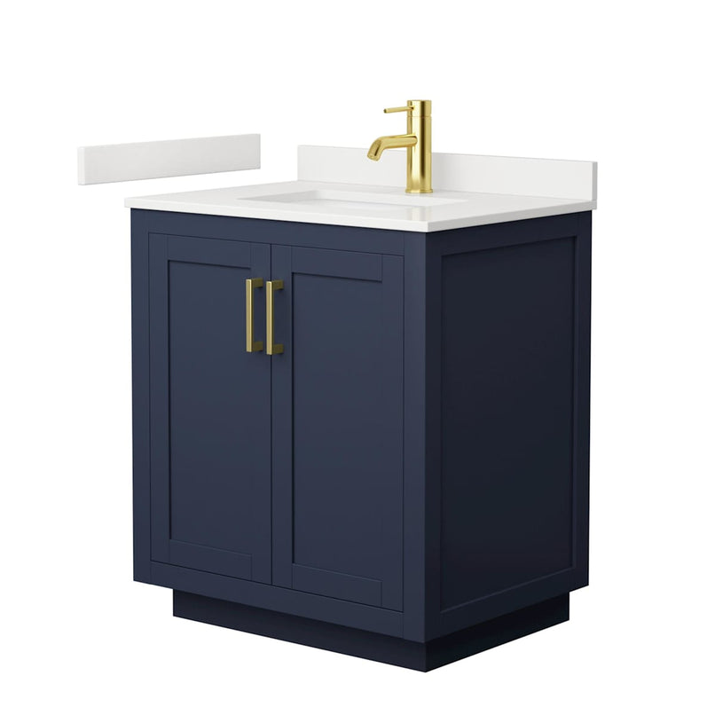 Miranda 30" Free Standing Single Basin Vanity Set with Cabinet and Quartz Vanity Top - image 9