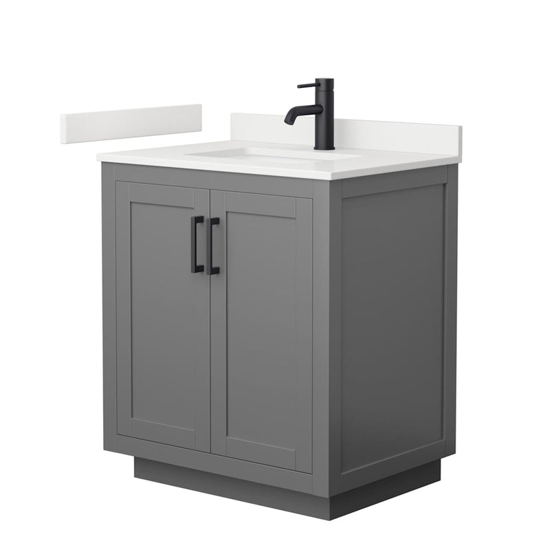 Miranda 30" Free Standing Single Basin Vanity Set with Cabinet and Quartz Vanity Top - image 12
