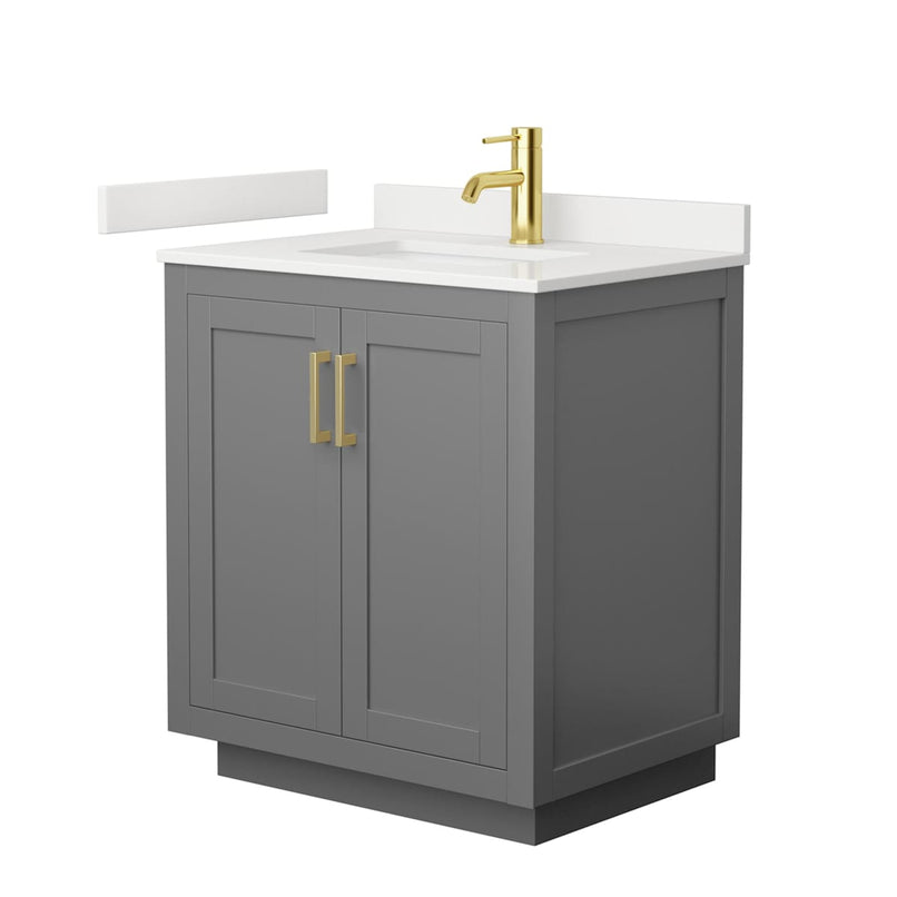 Miranda 30" Free Standing Single Basin Vanity Set with Cabinet and Quartz Vanity Top - image 16