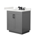 Miranda 30" Free Standing Single Basin Vanity Set with Cabinet and Quartz Vanity Top - image 12