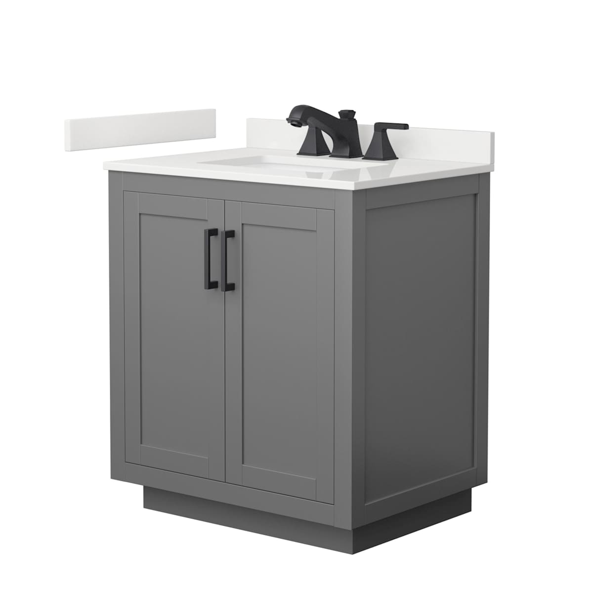 Miranda 30" Free Standing Single Basin Vanity Set with Cabinet and Quartz Vanity Top