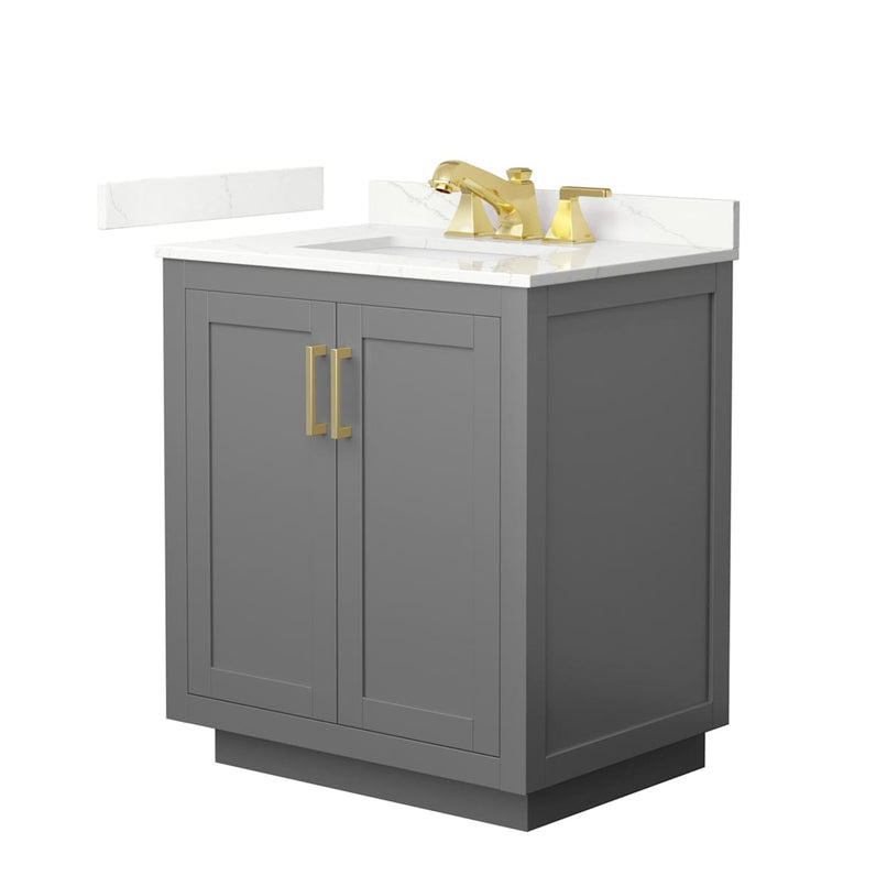 Miranda 30" Free Standing Single Basin Vanity Set with Cabinet and Quartz Vanity Top - image 16