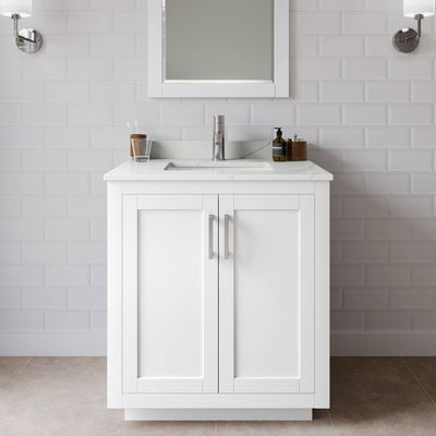 Miranda 30" Free Standing Single Basin Vanity Set with Cabinet and Quartz Vanity Top - image 1