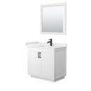 Miranda 36" Free Standing Single Basin Vanity Set with Cabinet, Quartz Vanity Top, and Framed Mirror - image 20